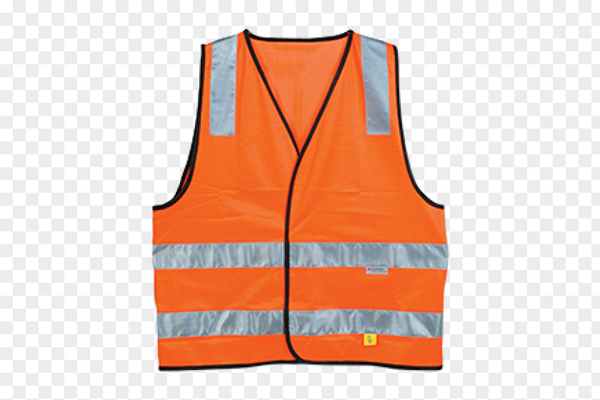 Orange Gilets High-visibility Clothing Safety Personal Protective Equipment PNG