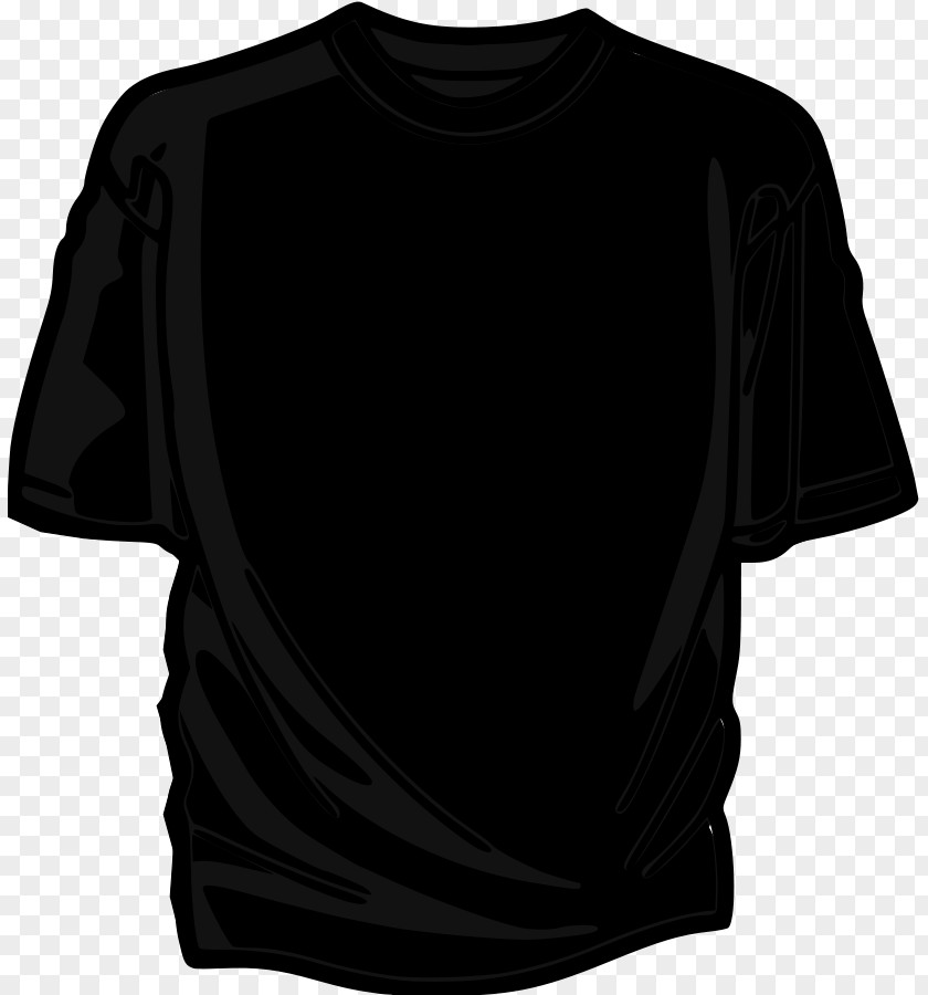Black Vector T-shirt Clothing Clip Art PNG