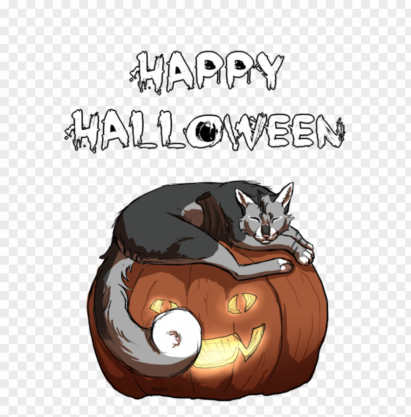 Happy Halloween Cat Cartoon Font PNG