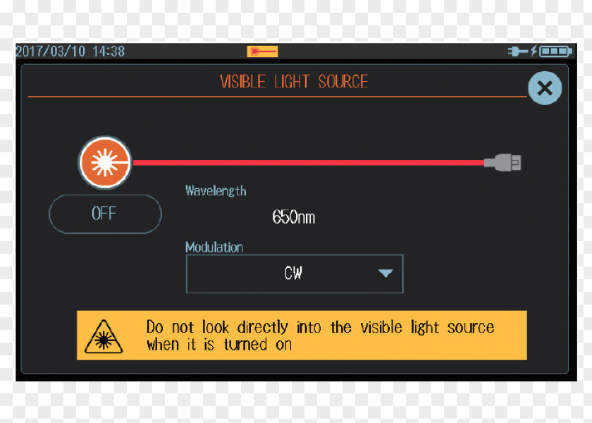 Light Optical Time-domain Reflectometer User Interface PNG