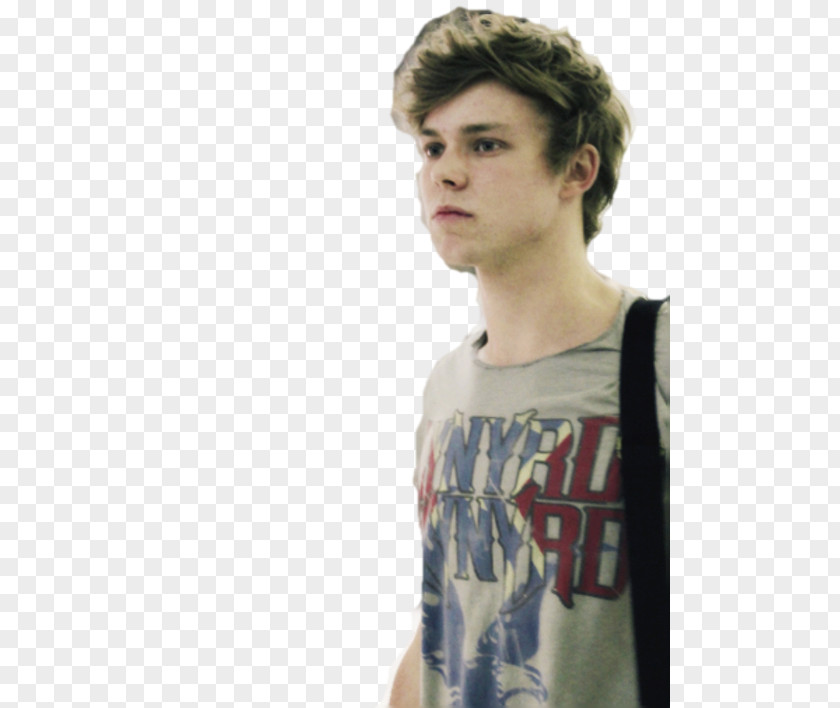 Ashton Irwin T-shirt 5 Seconds Of Summer Punk Rock Long Hair PNG