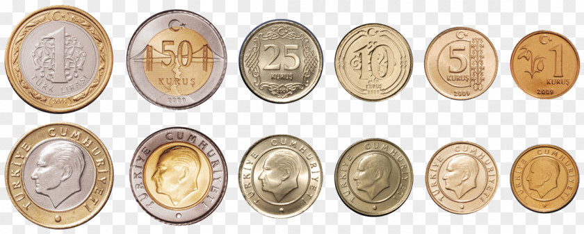 Coin Turkey Turkish Lira Currency PNG