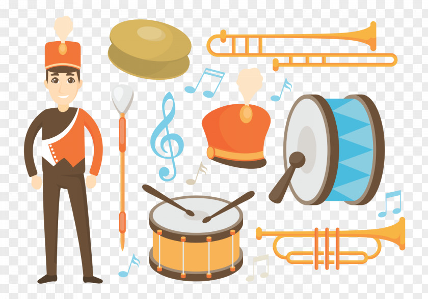 Design Musical Ensemble Marching Band PNG