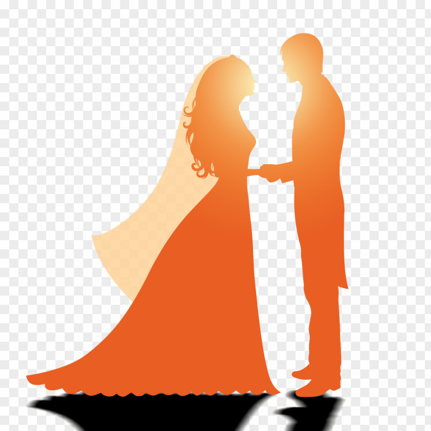 New Hand On The Silhouette Wedding Marriage PNG