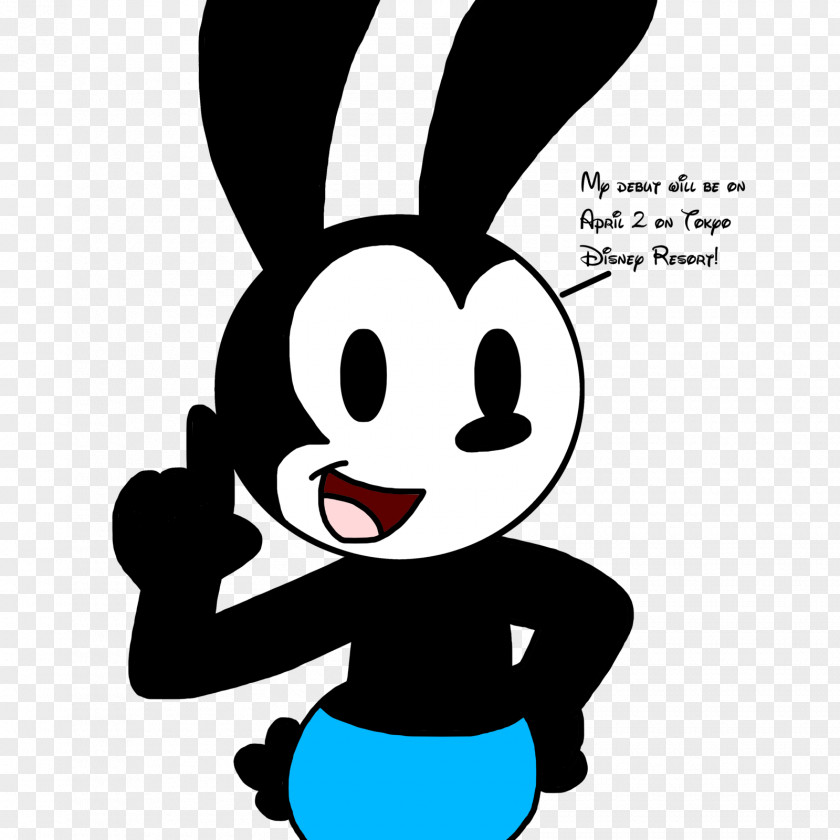 Oswald The Lucky Rabbit Cartoon Vertebrate Animal Clip Art PNG