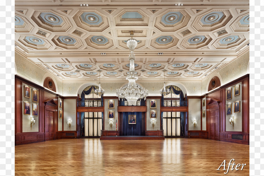Ballroom Union League Of Philadelphia Architecture Interior Design Services PNG