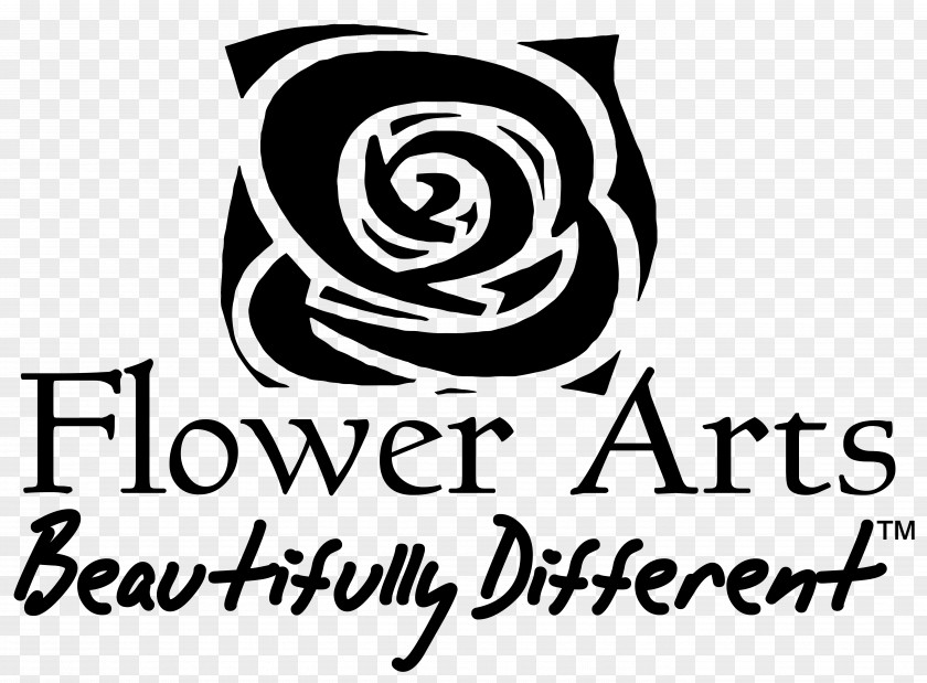 Flower Arts Logo Floral Design PNG