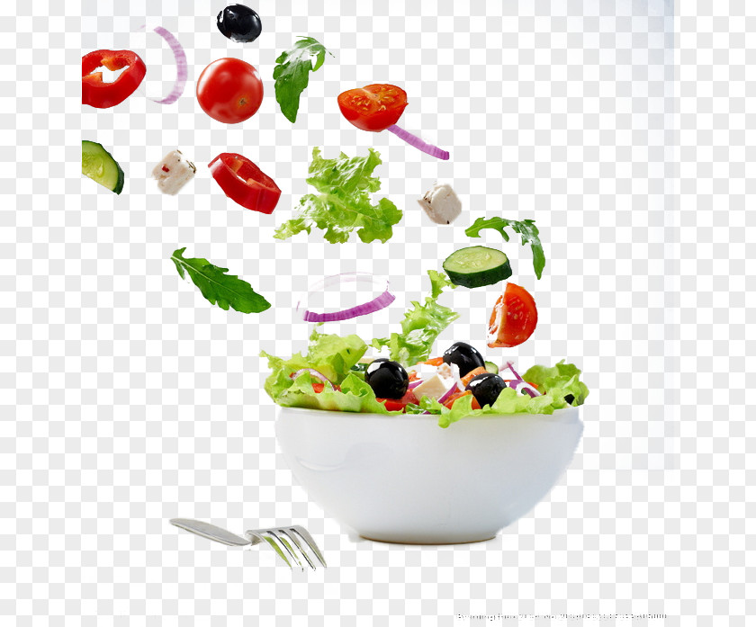 Vegetable Salad Vegetarian Cuisine Ingredient Bowl PNG