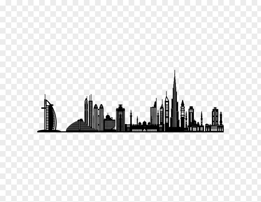 Doubah Dubai Airports Wall Decal Sticker Skyline PNG