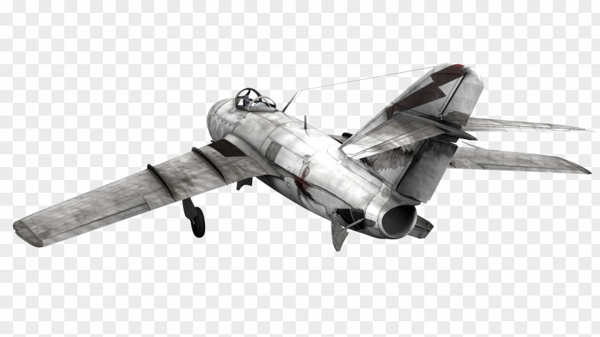 Mill Fighter Aircraft Mikoyan-Gurevich MiG-15 Airplane PNG