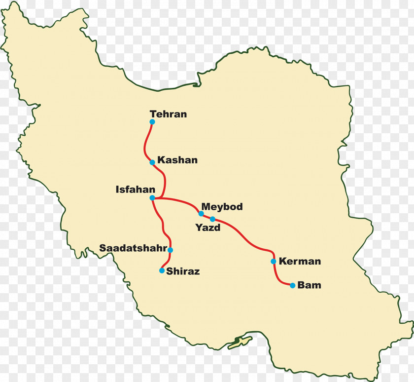 Train Rail Transport Kashan Map Ray PNG