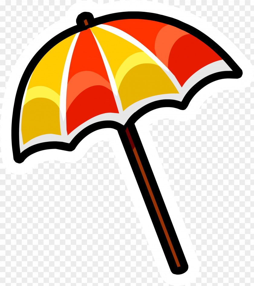 Umbrella Beach Cartoon Clip Art PNG