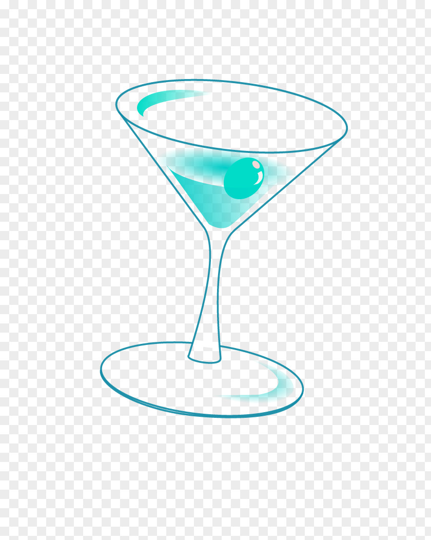 Cocktail Glass Martini Blue Lagoon Hawaii Garnish PNG