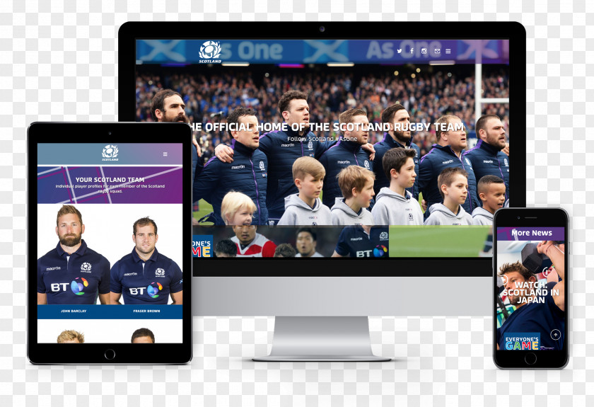Scotland National Rugby Union Team Computer Monitors Communication Public Relations Display Advertising PNG