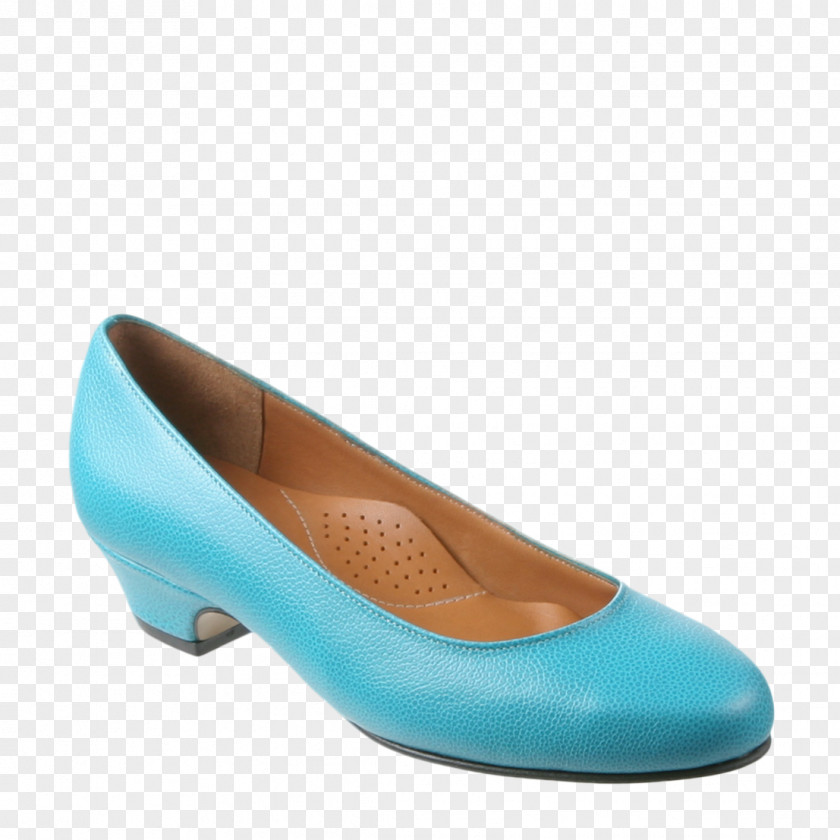 Aqua-blue Ballet Flat Shoe PNG