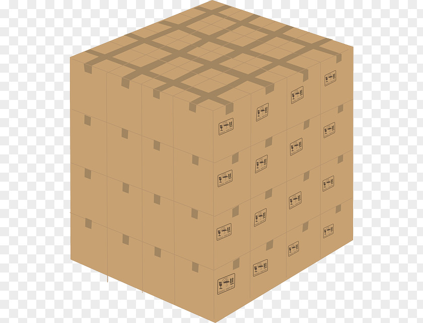 Cardboard Mover Box Clip Art PNG