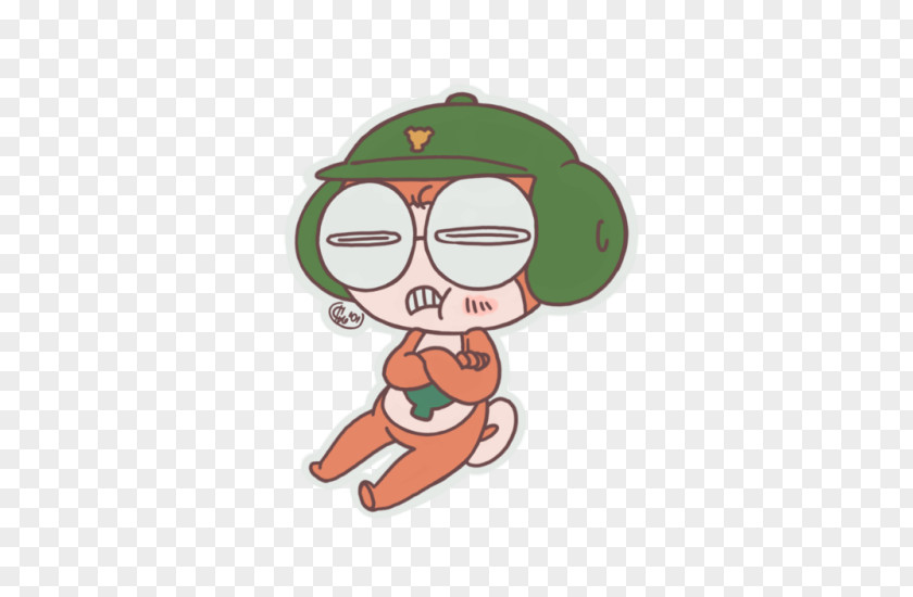 Glasses Sgt. Frog Cartoon Character PNG