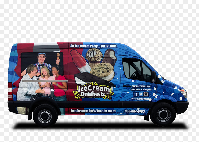 Ice Cream Truck Van Light Commercial Vehicle Minibus Brand PNG