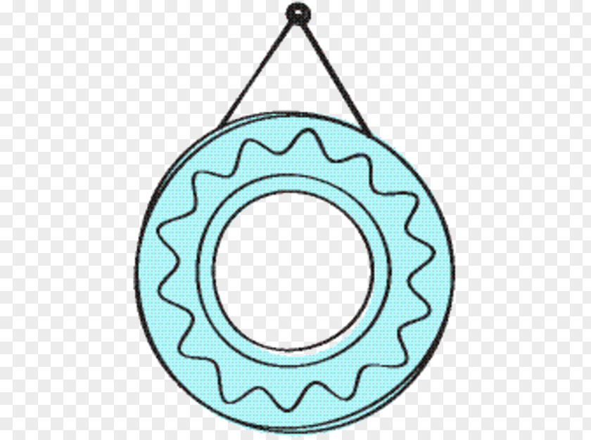 Turquoise Moon Pie Cartoon PNG