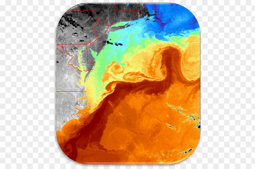 Us Geography Map Pollution Gulf Stream New York Bight Ocean Current Geostrophic PNG