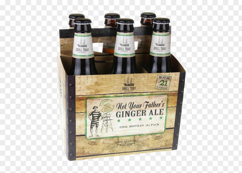Beer Root Liqueur Ginger Bottle PNG