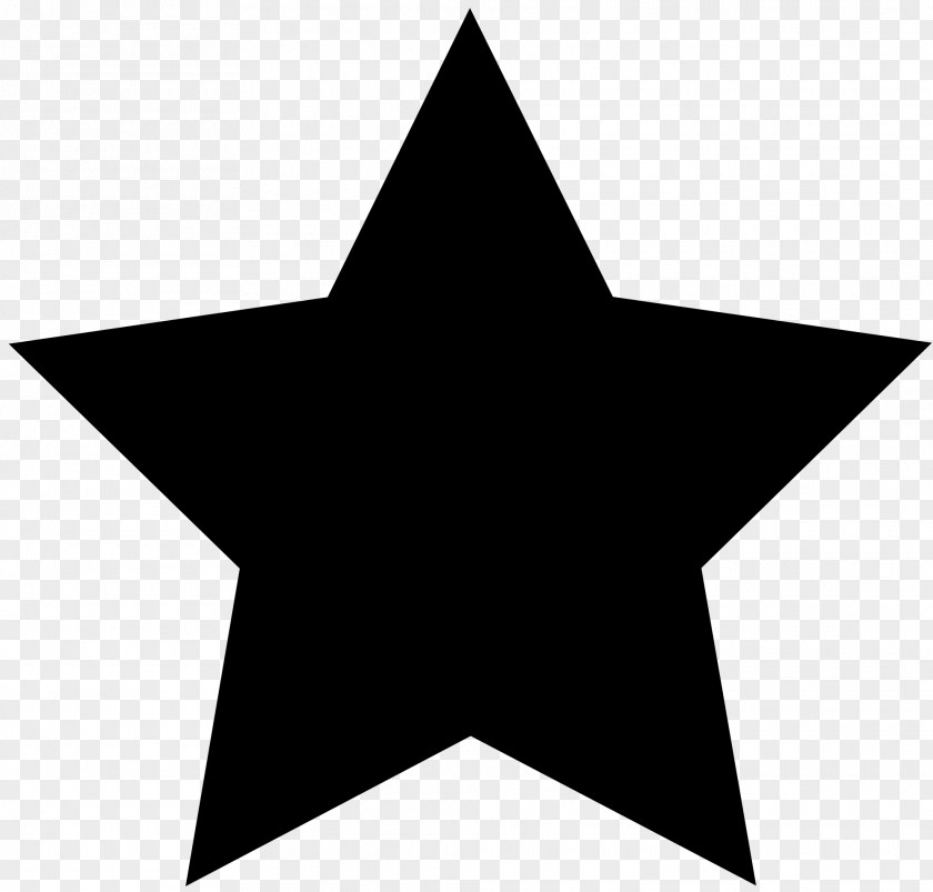 Blackandwhite Symmetry Black Star PNG