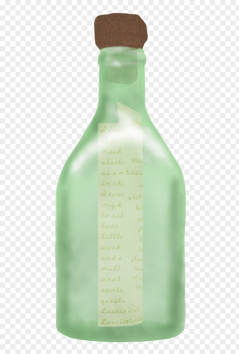 Blue Strip Bottle Message In A Illustration PNG