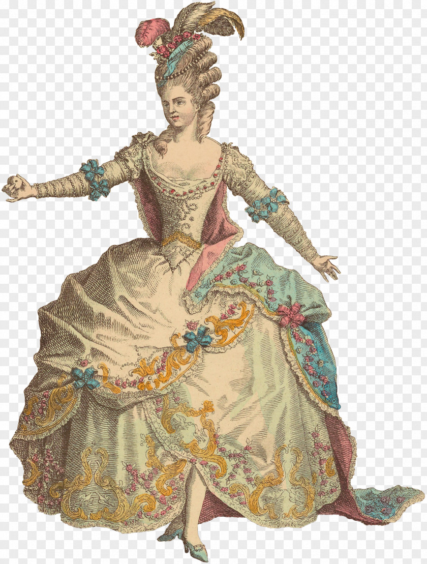 France 18th Century Costume Design Fashion PNG