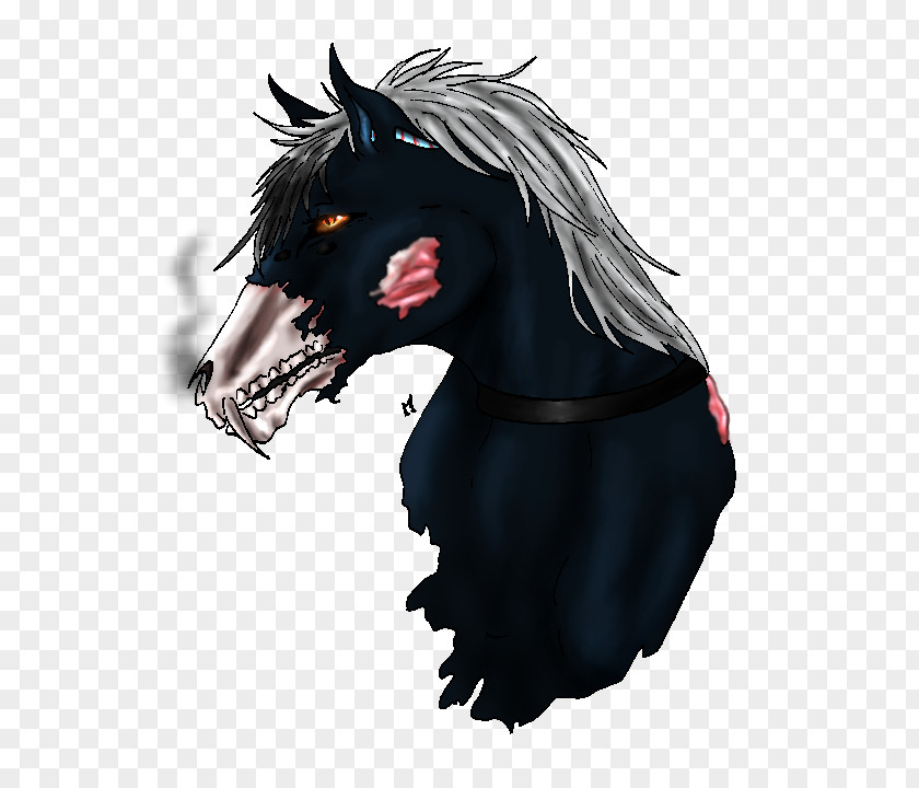 Mustang Stallion Werewolf Halter PNG