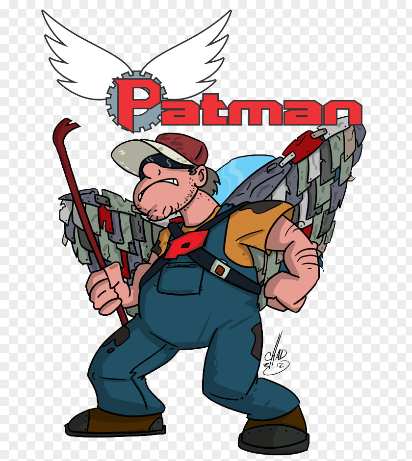 Patman Superhero Clip Art PNG