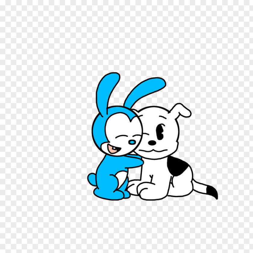 Rabbit Blue Easter Bunny Cartoon Clip Art PNG
