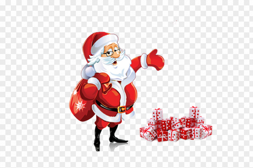 Santa Claus Creative Virtual Reality Headset Christmas Desktop Wallpaper PNG