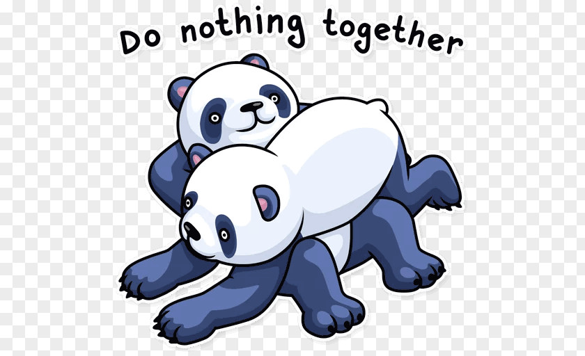 Bear Giant Panda Telegram Sticker Clip Art PNG