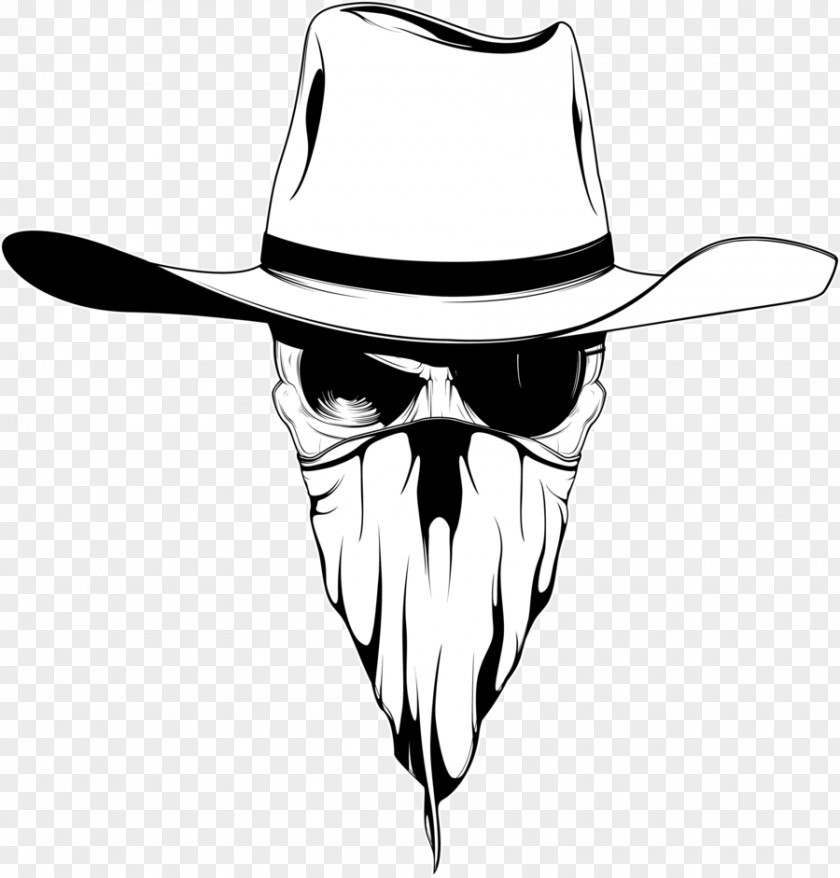 Cowboy Hat Drawing Bandana PNG