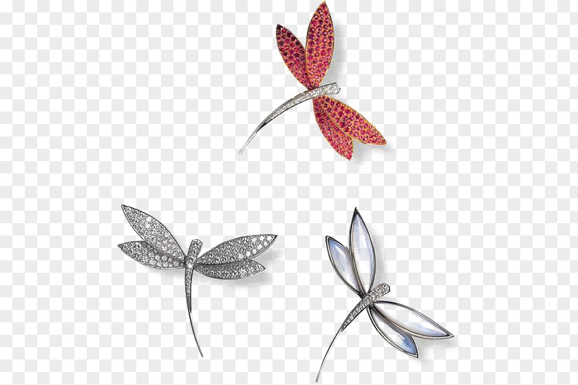 Dragonfly Brooch Van Cleef & Arpels Jewellery Diamond Gold PNG