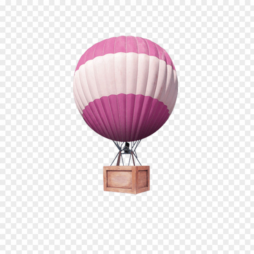 Hot Air Balloon Ballooning Purple PNG