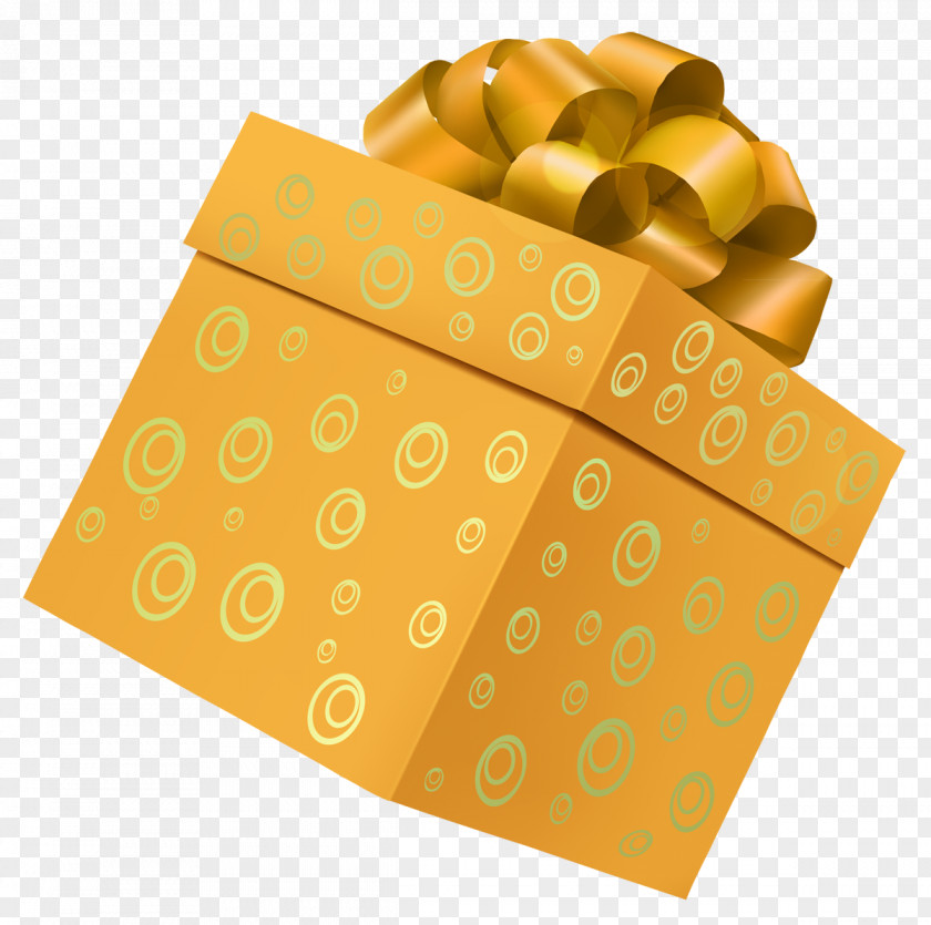 Yellow Gift Box Picture Clipart Clip Art PNG