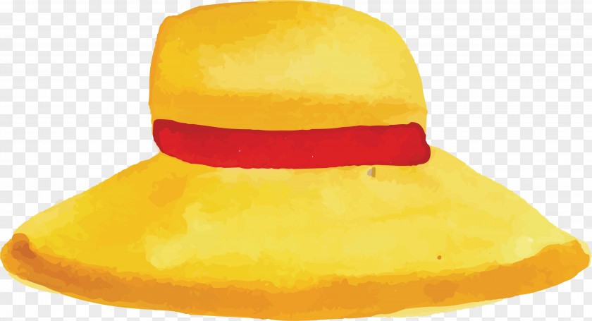 Yellow Straw Hat PNG