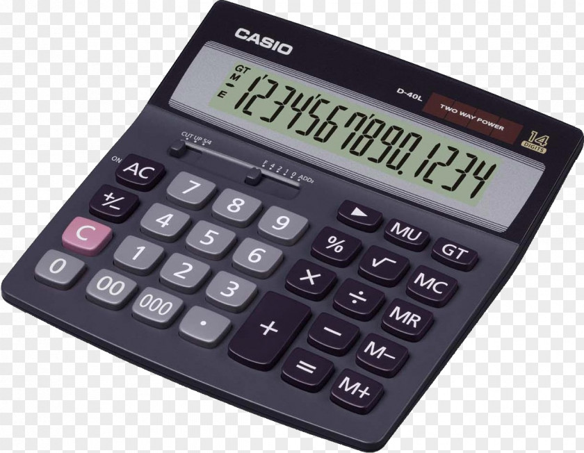 Black Calculator Image Casio PNG