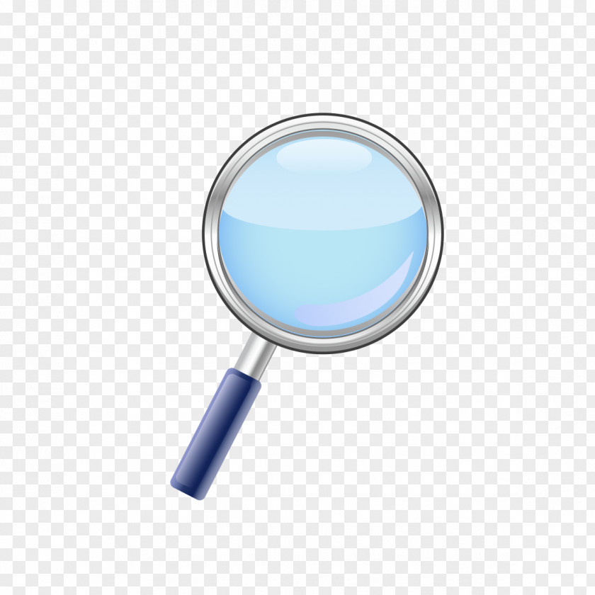 Blue Magnifying Glass Material Magnifier PNG