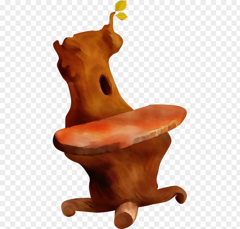 Chair Carving Dog Design Table PNG