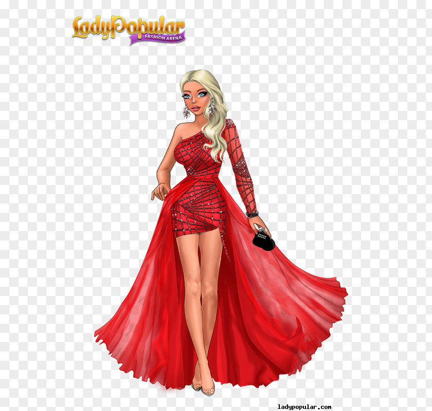 Dress Lady Popular Fashion Costume Wig PNG