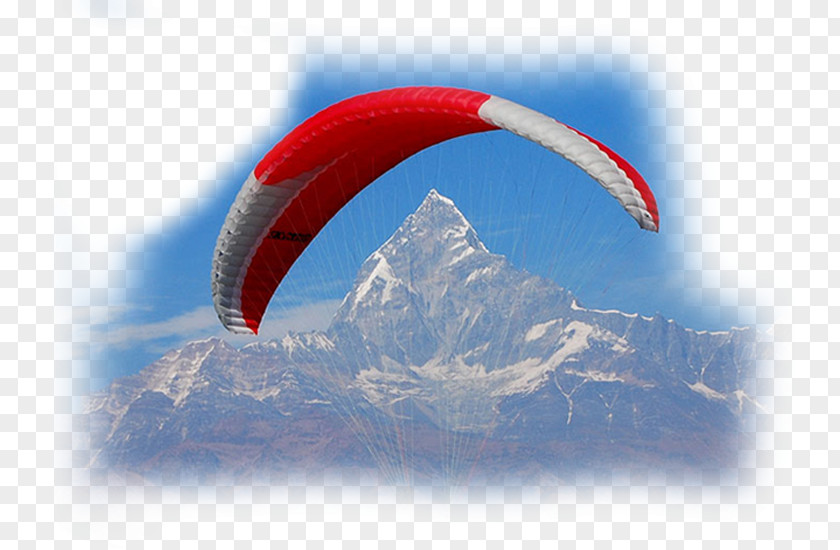 Travel Sarankot Phewa Lake Machapuchare Pokhara Valley Paragliding PNG