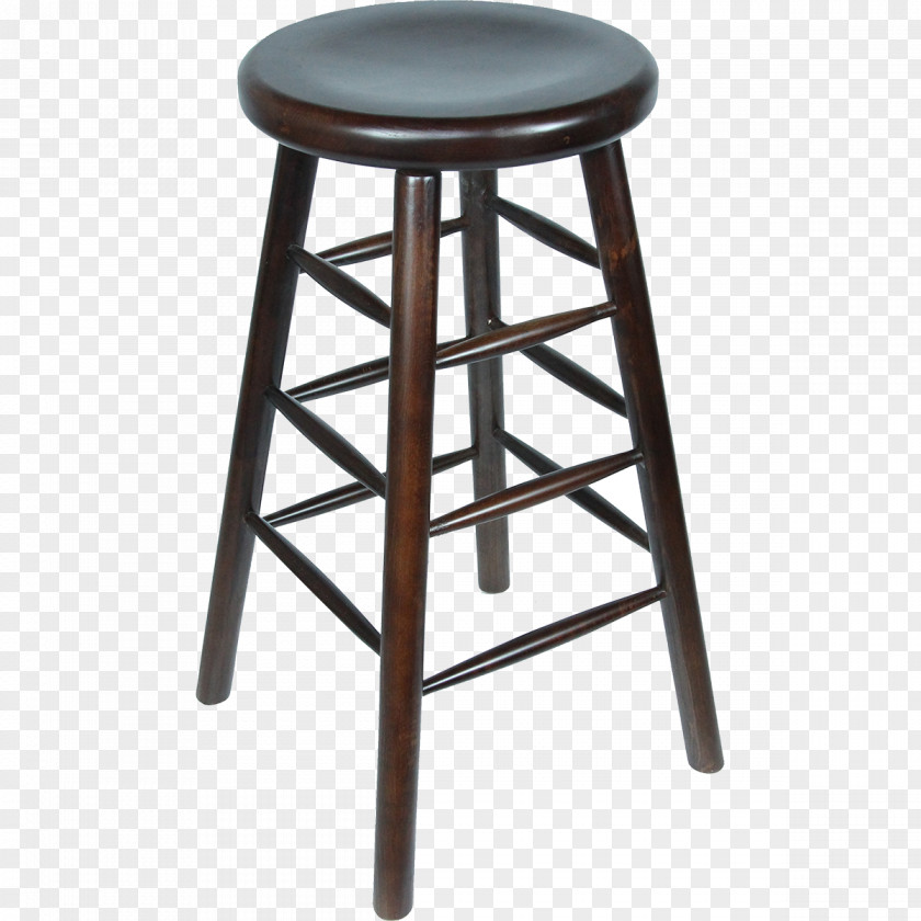 American Solid Wood Bar Stool JUSTCHAIR Seat PNG