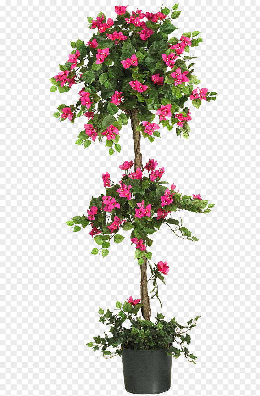Balcony Albizia Julibrissin Tree Bougainvillea Topiary Artificial Flower PNG