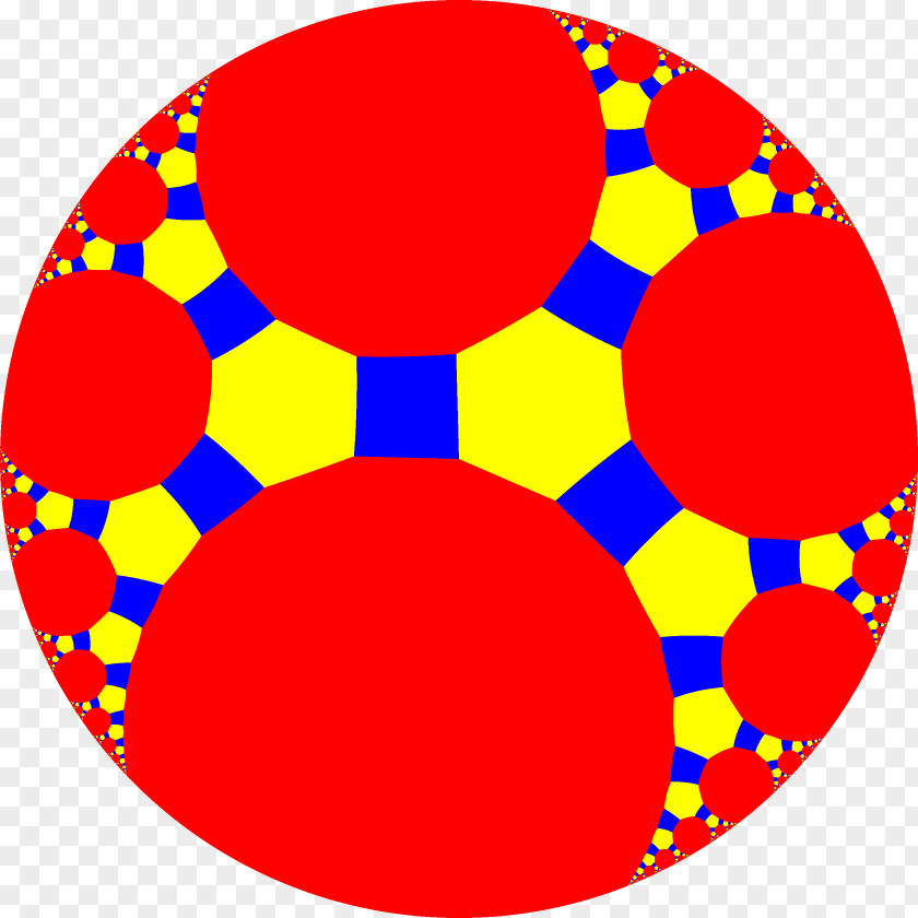 Circle Apeirogon Hexagon Truncated Cuboctahedron Tessellation PNG