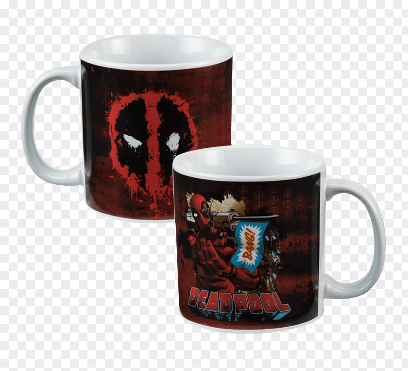 Deadpool Coffee Cup Ceramic Mug Punisher PNG