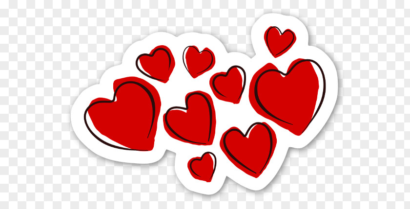 Graffiti Stickers For Walls Valentine's Day Heart Birthday Gift PNG