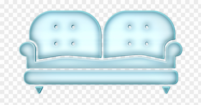 Icon Two Place Couch Sofa PNG