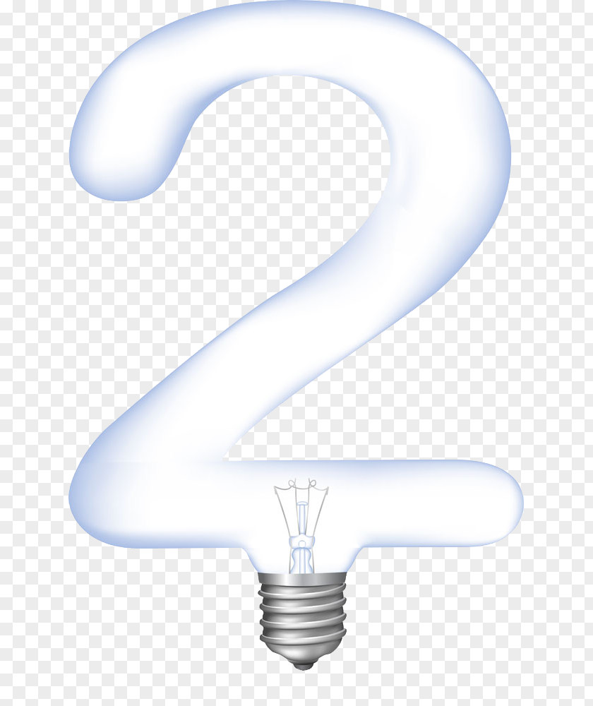 Lamp Number 2 Incandescent Light Bulb Fluorescent PNG